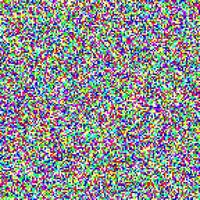 Seamless pixelated tv noise texture. Color television signal noise grain. Screen interferences and glitches. vector