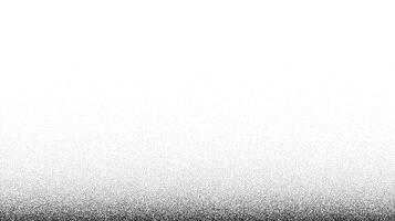 Grain stippled gradient. Faded stochastic dotwork texture. Random grunge noise background. Black dots, speckles or particles wallpaper. Halftone vector