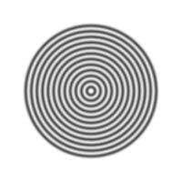 Concentric ripple circles set. Sonar or sound wave rings collection. Epicentre, target, radar icon concept. Radial signal and vibration elements vector