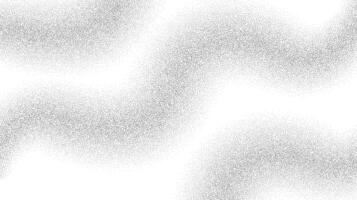 Grain waves background. Black stipple curve lines. Abstract wavy noise dotted shapes wallpaper. Dot work gradient pattern vector