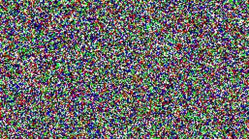 Seamless pixelated tv noise texture. Color television signal noise grain. Screen interferences or glitches vector