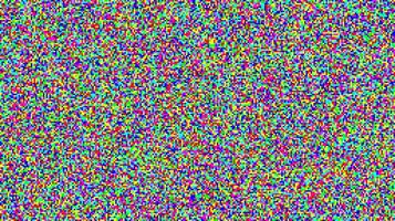 Seamless pixelated tv noise texture. Color television signal noise grain. Screen interferences glitches vector