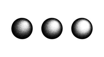 Circle grain texture set. Radial faded noise gradient collection. Round grunge shape. Speckles and particles textured background. Dotted print set vector