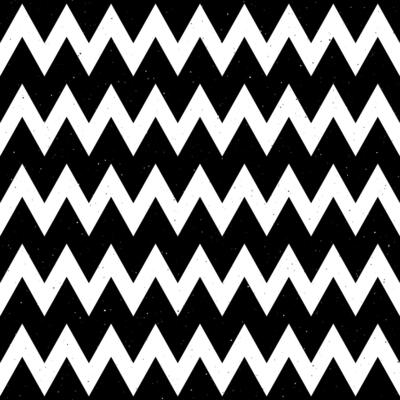 Grunge zigzag seamless pattern. Black and White chevron fabric texture. Abstract repeating zig zag background