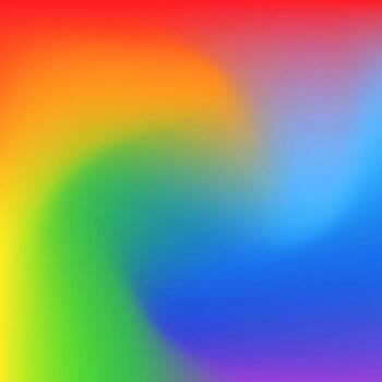 Radial rainbow gradient background. Blurred vortex bright abstract wallpaper. Liquid flowing vibrant mesh texture. Square backdrop. vector