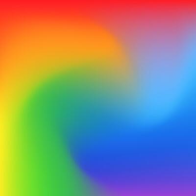 Radial rainbow gradient background. Blurred vortex bright abstract wallpaper. Liquid flowing vibrant mesh texture. Square backdrop.