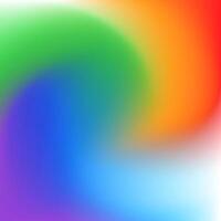 Radial rainbow gradient background. Blurred vortex bright abstract wallpaper. Liquid flowing vibrant mesh texture vector