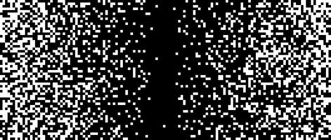 Pixelated halftone gradient texture. Fading pixel noise texture. Dissolving black and white wallpaper. 8 bit horizontal background vector