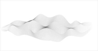 Telecommunication audio waves in particle grid illustration technology design vector