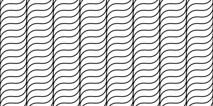Wavy lines seamless pattern. Undulate stripes repeating background. Diagonal waves texture. Simple curved linear wallpaper. Textile and fabric swatch design template. vector