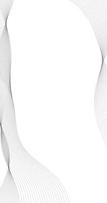 Abstract background with monochrome wave lines At the Edge of vertical white background Illustration