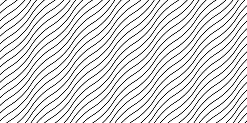 Wave lines seamless pattern. Black undulate stripes repeating background. Diagonal wavy texture. Simple curved linear wallpaper. Textile and fabric design template.