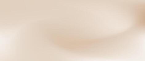 Smooth beige gradient background. Soft neutral liquid wallpaper. Universal nude texture for banner, flyer, presentation. Abstract blurred backdrop cover. vector