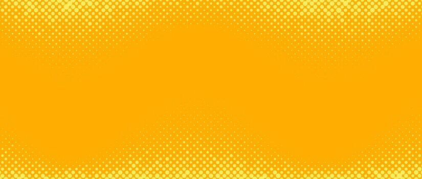 amarillo naranja trama de semitonos antecedentes. retro cómic degradado antecedentes. cuadrado pixelado puntos dibujos animados textura. popular Arte descolorido degradado modelo. vector