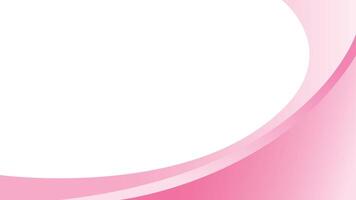 Pink and white abstract curve gradient background, wave trendy geometric design vector