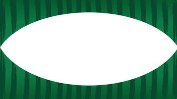 Watermelon rind pattern frame border with green stripes on transparent background vector