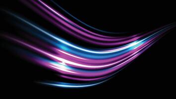 abstract colorful light trails background. futuristic speed lines vector