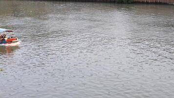Tourists enjoying a boat ride in Ayutthaya video