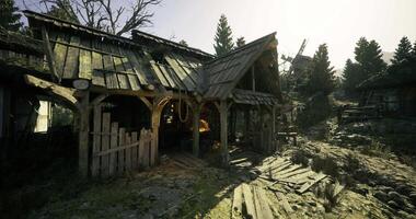 Realistic CGI Silent Village Mining Grounds video