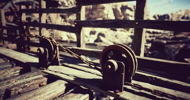 Surreal CGI Decayed Village with Mining Site video