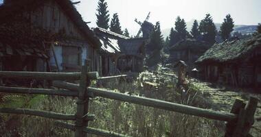 CGI Old Village at Mining Site video