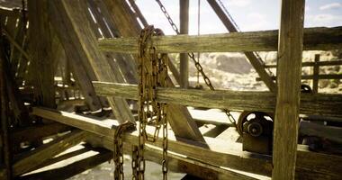 CGI Decayed Village with Mining Site video