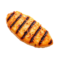 Grilled chicken breast, close up view. png