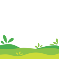 A green field with grass and plants png