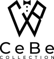 Elegant Logo Design Featuring a Stylized Tuxedo and Modern Typography for CeBe Collection Branding Identity Refinement vector