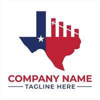 Texas Shaped Chart Logo Evokes Growth and Opportunity A Symbol of Prosperity and Forward Thinking Strategies vector