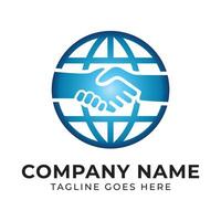 Global Partnership and Collaboration A Symbol of International Agreements and Business Deals in a Unified Network vector