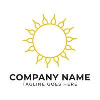 A Minimalist and Modern Sun Logo Design for a Bright and Energetic Company Identity, Clean and Versatile Style vector