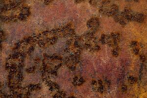 Rusty metal texture close-up macro photography, shallow depth of field photo