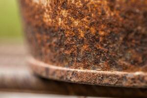 Empty Rusty metal texture or background. Industrial iron surface. Abstract factory color. photo