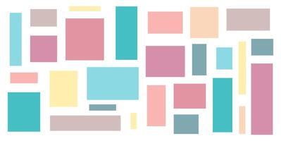 Colorful geometric background, random square shape pattern, abstract square with cherfull colors vector