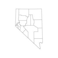 Nevada Map Outline Design vector