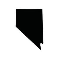 Nevada Map Outline Black vector