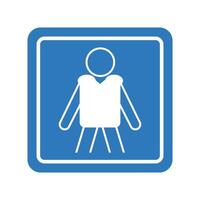 Wear Personal Flotation Device Sign vector