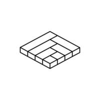Floor Icon Line vector