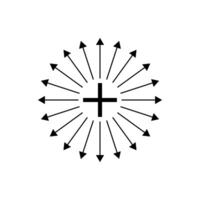 Positive Flow Line vector