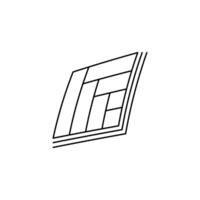 Flooring Icon Line Art vector