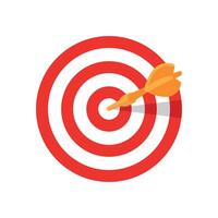 Dart Target Icon Arrow Precision Hit vector