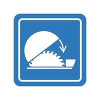 Use Guard Table Saw Sign vector