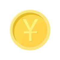 Yuan Coin Internet Currency Concept vector