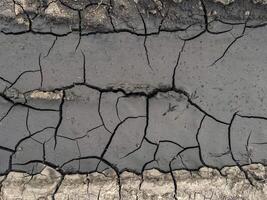 Cracked earth surface displaying intricate patterns of dry soil, showcasing the effects of drought and environmental changes on natural landscapes and ecosystems, natural background photo