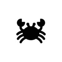 Crab Icon Simple Crab Design vector
