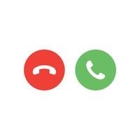 Red And Green Yes No Buttons Icon vector