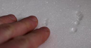 old dirty white foam for storing and transporting fragile goods photo