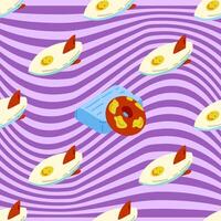Playful Summer Beach Pattern vector