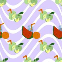 Juicy Summer Vibes Pattern vector